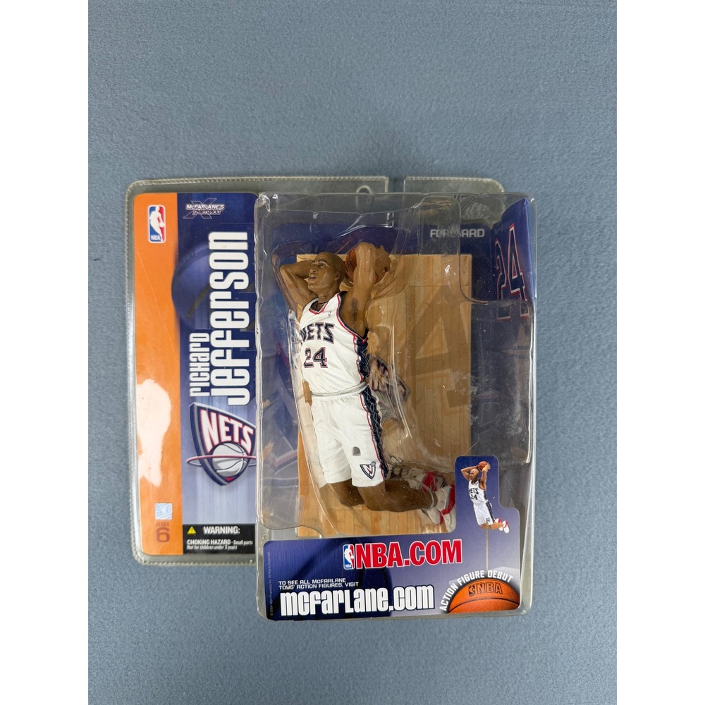 McFarlane NBA Series 6 Richard Jefferson New Jersey Nets Figure White Jersey
